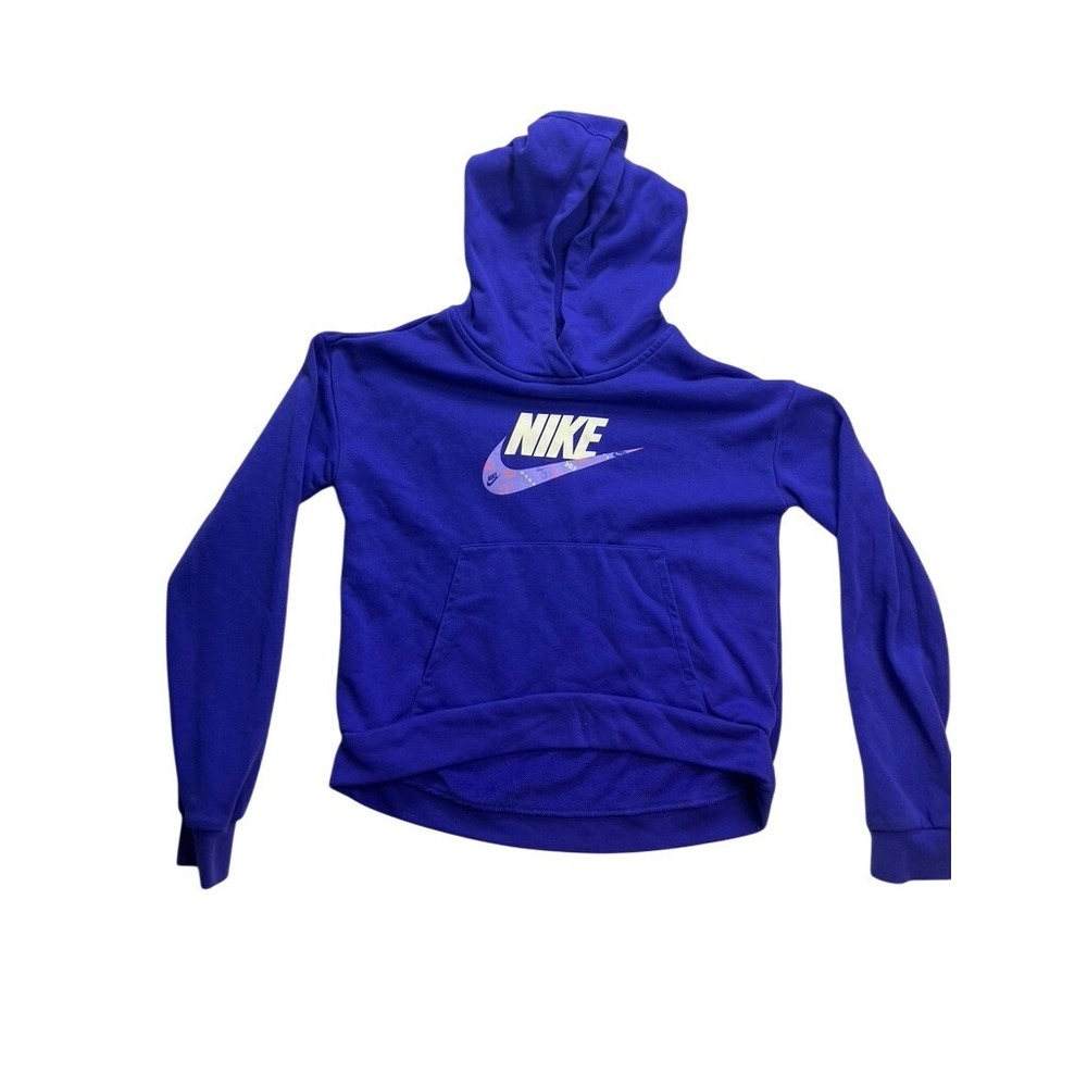 Nike Hoodie‎ Kids XL Blue JDI Graphic Pullover Fleece Sweatshirt Casual